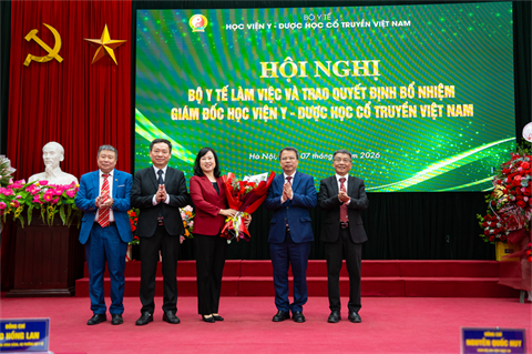 Bộ trưởng Bộ Y tế trao Quyết định bổ nhiệm Giám đốc Học viện Y  - Dược học cổ truyền Việt Nam