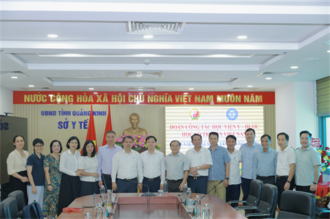 Học viện Y - Dược học cổ truyền việt nam làm việc với Sở Y tế Quảng Ninh về định hướng hợp tác đào tạo và nghiên cứu khoa học