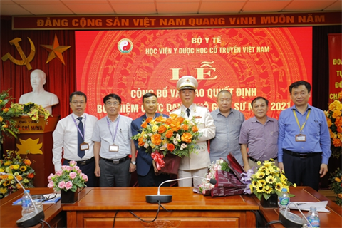 Học viện YDHCT Việt Nam bổ nhiệm chức danh Phó Giáo sư đối với Thiếu tướng CAND Phạm Bá Tuyến