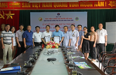 Học viện Y - Dược học cổ truyền Việt Nam ký kết hợp tác toàn diện với Bệnh viện Điều dưỡng Phục hồi chứng năng Trung ương