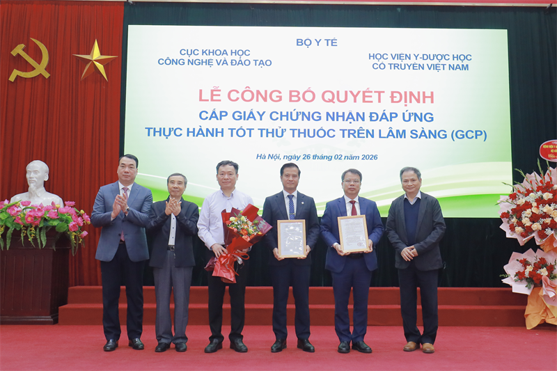 Trung tâm thử nghiệm lâm sàng và tương đương sinh học vinh dự đón nhận giấy chứng nhận GCP: Bước tiến chuẩn hóa nghiên cứu theo thông lệ Quốc tế
