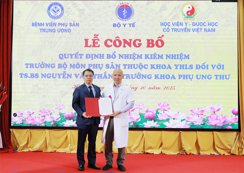 Hợp tác chiến lược: TS.BS Nguyễn Văn Thắng giữ chức vụ trưởng Bộ môn Phu sản tại Học viện YDHCT Việt Nam